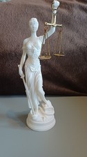 Themis Lady Justice Roman Greek Alabaster Large Figure Statue Sculpture