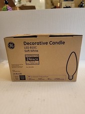 GE LED 60 Watt EQ B10c Soft White Candle Light Bulb 24 Pack