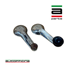 Pair Vintage Chrome Window Winder Handles – Classic British Car – 1960s/70s Type