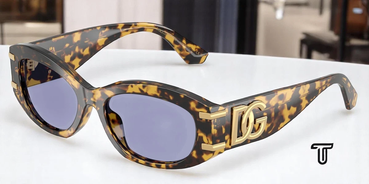 D&G Women Sunglasses Yellow Havana Shield DG6205 612/85 NEW AUTHENTIC Dolce&Gabbana Yellow Sunglasses for Men for sale | eBay main image 3