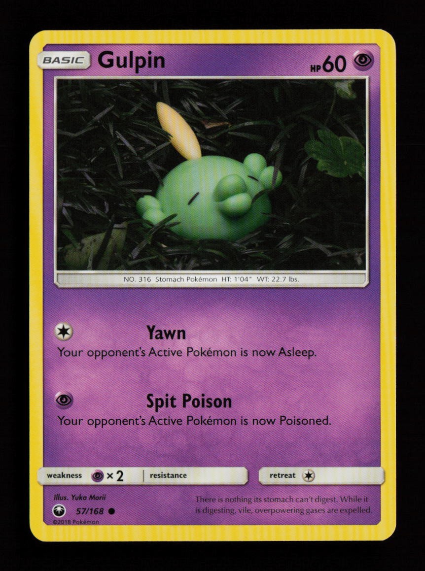 Gulpin 57/168 Yuka Morii Common Celestial Storm Pokemon Cards