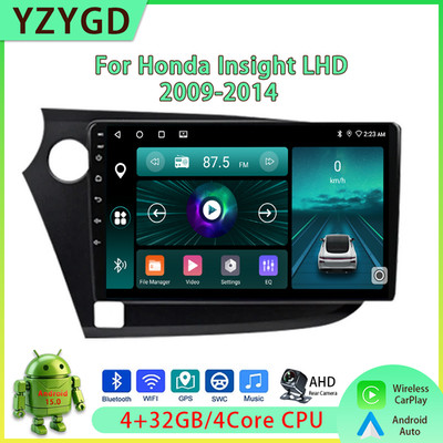 For Honda Insight 2009-2014 LHD Stereo Android Carplay Car Radio Multimedia GPS