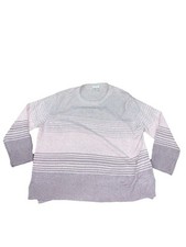 NWT Women's ELLA MOSS Pink Stripe Sweater Size Medium M