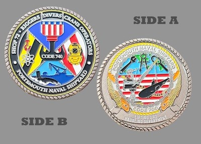 Portsmouth Naval Shipyard Code 700/740 Challenge Coin  1#29