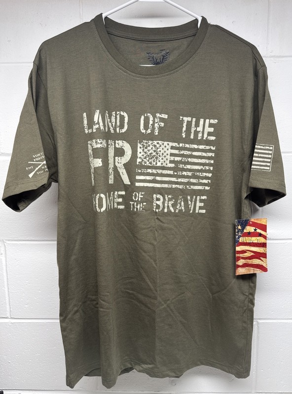 We The Peeps T-shirt Land Of The Free Home Of The Brave (Size L)