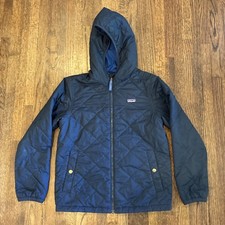 Patagonia Kids Navy Quilted Jacket S 7-8