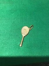 9ct gold tennis racketcharm 1.8 gms