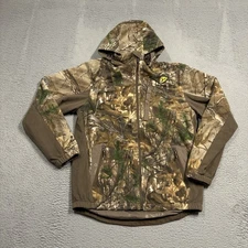 Scent Blocker Jacket Men Medium Trinity ProTec HD Camo Windblocker Drencher Hood