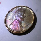 1909 V.D.B  RB Toned Lincoln Cent One Cent Penny United States of America
