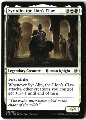 MTG Syr Alin, the Lion's Claw [ELD - 32] LP