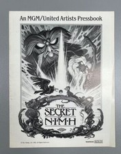 Secret of Nimh Pressbook 1982 Movie Ads Posters