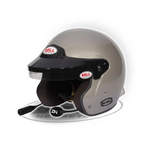 Nuevo casco Jethelm Bell MAG Rally Hans plata homologado por la FIA (XL)
