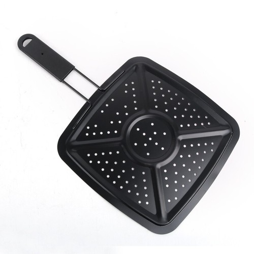 Heat Diffuser Toaster Square Simmer Plate Stove Flame Guard Black 195x195m+Handl - Picture 2 of 22