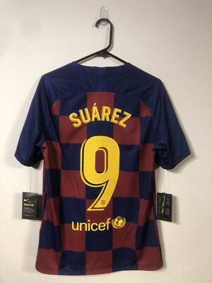 Suarez #9 Barcelona Medium 2019/20 Home Football Shirt