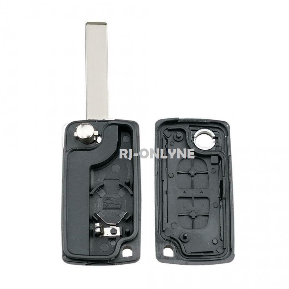 New+ 2 Button Flip Key Fob Case Blade For PEUGEOT 207 307 308 & 407 ...