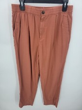 Madewell Pants Womens Medium Terra Cotta Tapered Stretch Waist Pockets Casual