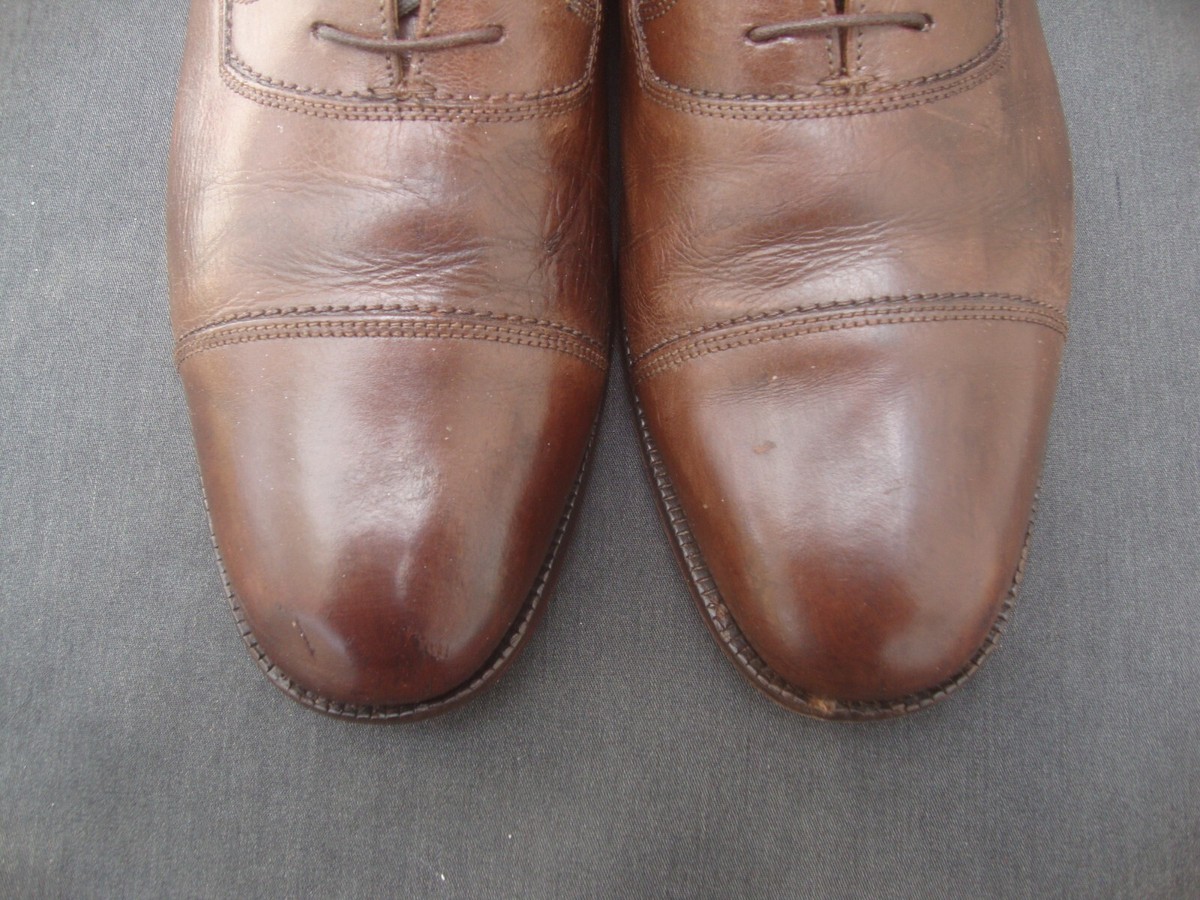 Brown Leather Oxfords Florsheim Mens sz 11 D Cap Toe Dress 