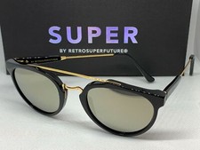 RetroSuperFuture Giaguaro Black Ivory Sunglasses MIO size 51mm NIB