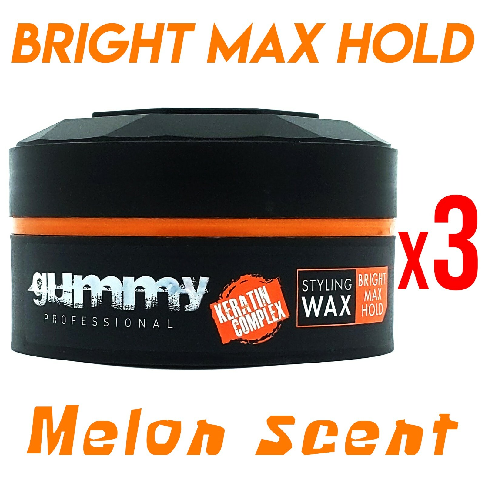 🍈 3X Melon Scented Gummy Professional BRIGHT Hair Styling Wax Barbers  Keratin | eBay