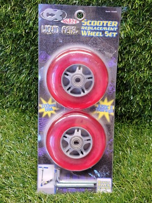 CX Skate Liquid Metal Scooter Replacement Wheel Set 100mm #10388 Red NEW!