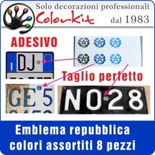 Stemma repubblica STELLA per restauro targa auto e moto d'epoca vespa-001516
