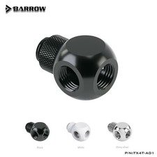 Barrow G1/4" Swivel Rotary 4 Way Splitters Ball Fitting Adapter Male to Female