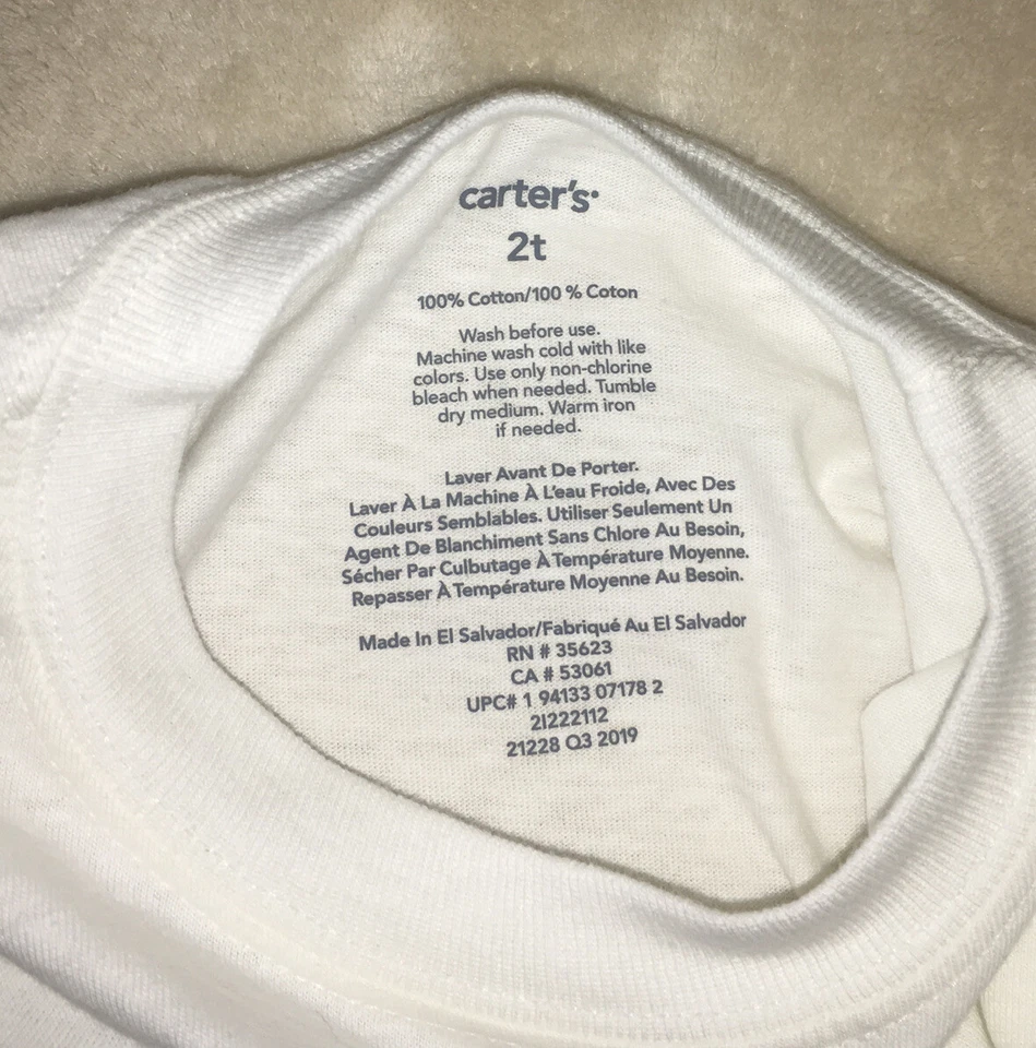 Camiseta Carters Talla 3T My Mom Is Out Of This World Manga Larga Unisex Niño Niña Foto 4 de 4