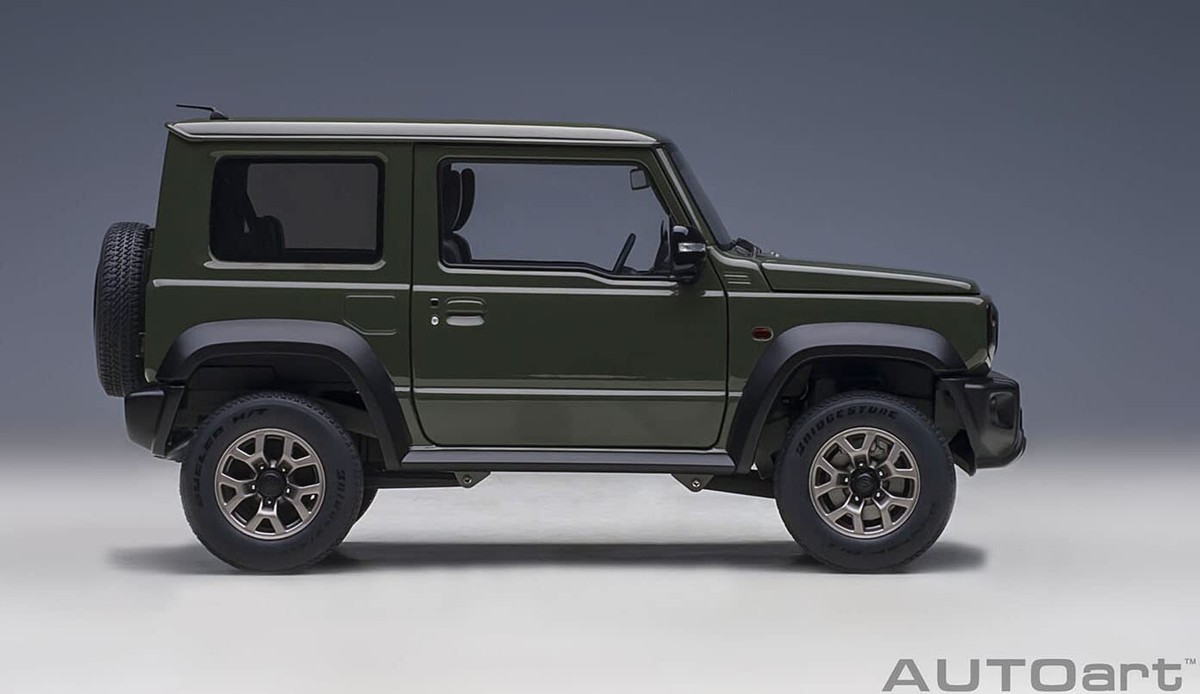 SUZUKI JIMNY × SEICO  FOREST MODEL AUTOart 1/18 Suzuki Jimny Sierra (JB74) Moss Green 78509 Diecast