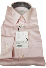 New Rodin 15.5 x 34 35 Dress Shirt Light Pink Spread Collar Made in Italy 125.00