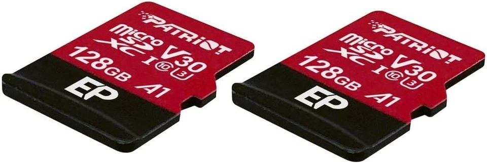 Patriot EP 128GB V30 A1 U3 4K UHD Recording MicroSD For Dashcam/Surveillance 2PK - Image 2 of 4