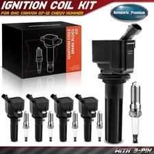 5x Ignition Coil & 5x Iridium Spark Plug Kits for GMC Canyon 07-12 Chevy Hummer