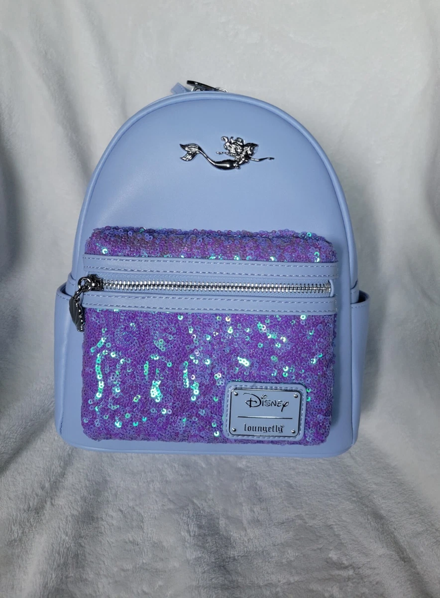 Loungefly Disney The Little Mermaid Ariel Sequins and Shell Mini Backpack |  eBay