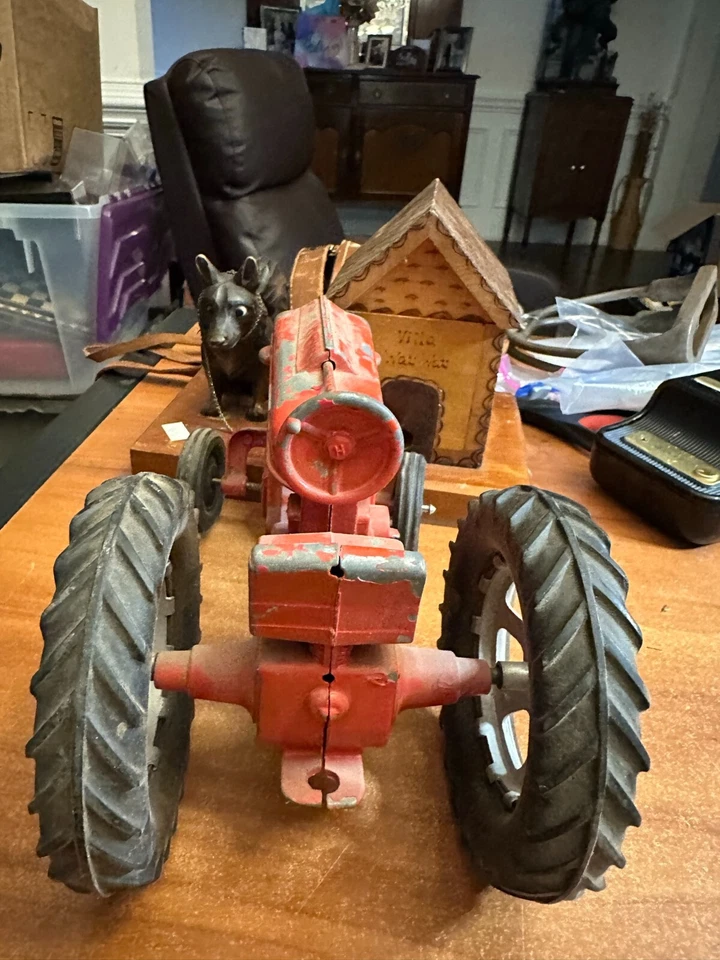 #2 DE COLECCIÓN HUBLEY METAL JUGUETE TRACTOR AGRÍCOLA No. 90 9 pulgadas Foto 4 de 4