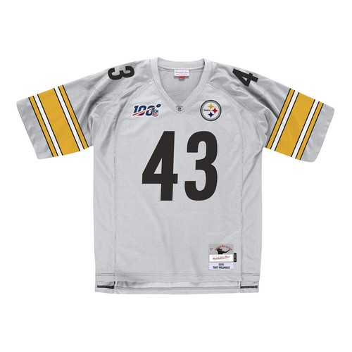 Pittsburgh Steelers #43 Troy Polamalu Mitchell & Ness 100 Aniversario Legac - Imagen 2 de 6