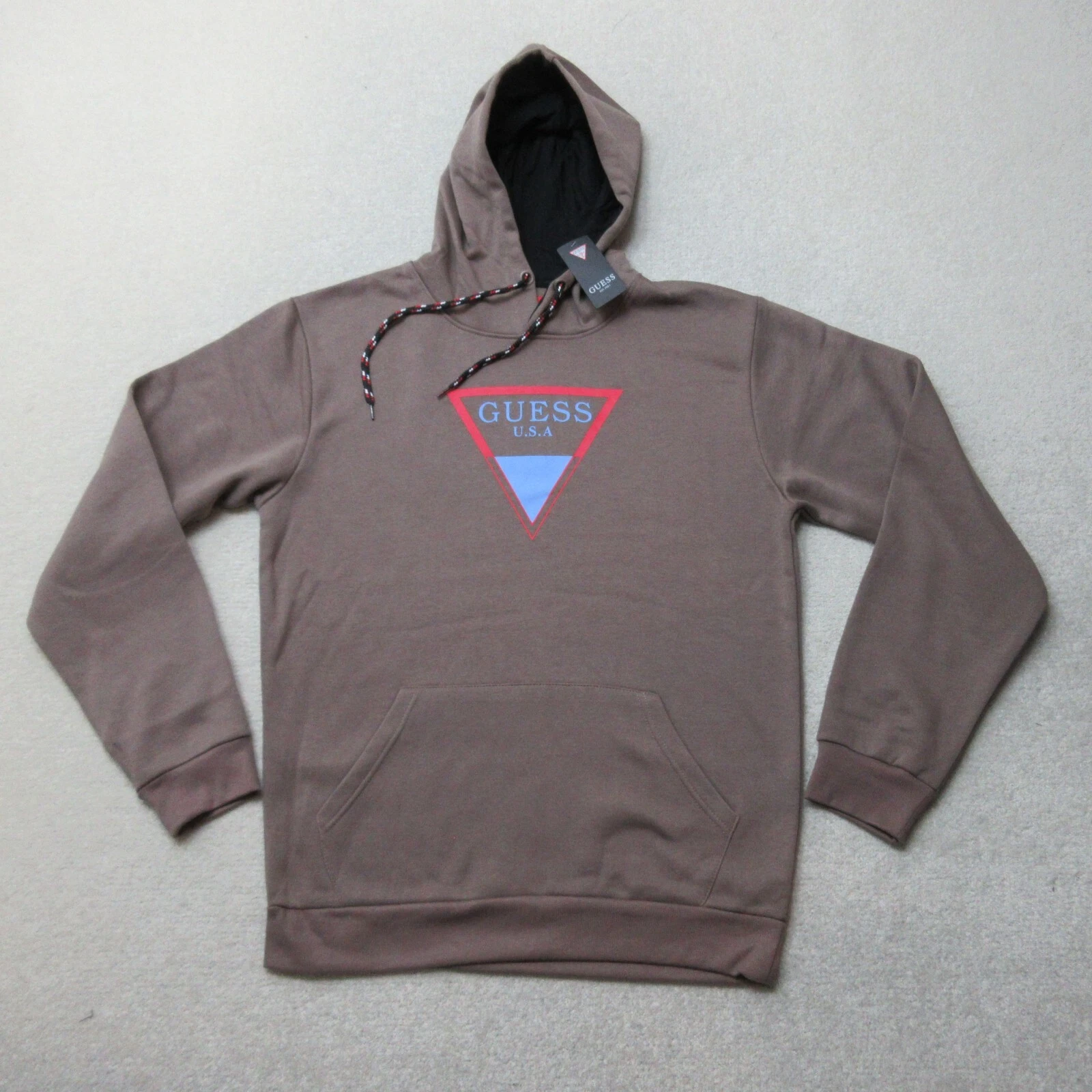 GUESS Hoodie Mens XL Brown Pullover Jersey Casual Jumper Jeans Los Angeles NWT
Opens in a new window