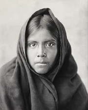 QAHATIKA GIRL NATIVE AMERICAN EDWARD S. CURTIS 8x10 GLOSSY PHOTO PRINT