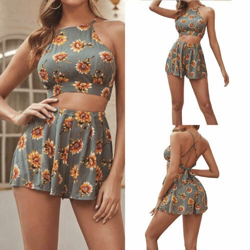 Trousers Floral Suits & Suit Separates for Women with 2 Pieces