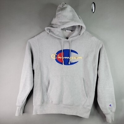 Champion Reverse Weave Hoodie Sweatshirt Big C Embroidered