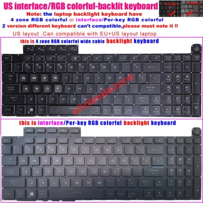 US Backlit Keyboard For Asus ROG G18 G814 G814J G814JI G814JV G834 G834J G834JZ