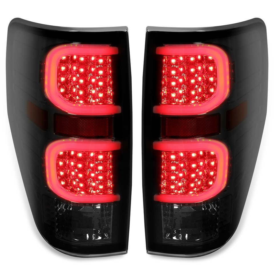 For 2009 2014 Ford F 150 Dual LED Bar Tail Lights Brake Lamps Smoked for-2009-2014-ford-f-150-dual-led-bar-tail-lights-brake-lamps-smoked