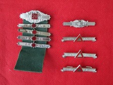 Vintage Sterling Silver Road Safety Council Medals and Bars, 1950’s to 1960’s