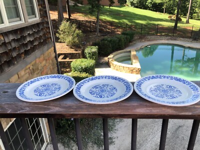 Oxford Brazil Blue Flower Salad Plates 7 1/2