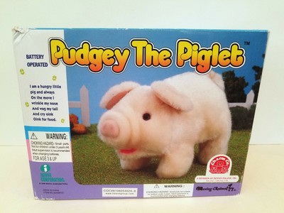 Pudgey The Piglet Plush Walking Oinking 
