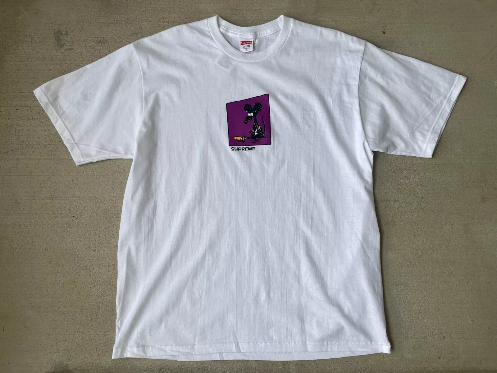 Tee shirt blanc Supreme Mouse taille XL SS21