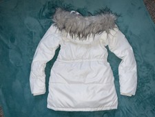 Abercrombie & Fitch Women’s Fur Jacket Coat Uk 8 / 10 Size Xs Fit S Excellent