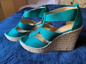 michael kors zipper wedges