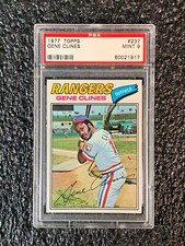 1977 Topps Baseball #237 Gene Clines PSA 9