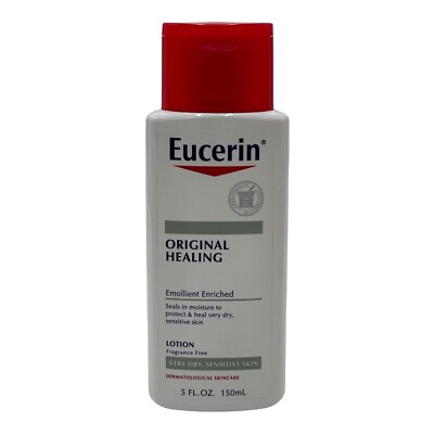 Eucerin Original Healing Lotion 5 oz Fragrance Free Very Dry Sensitive Skin