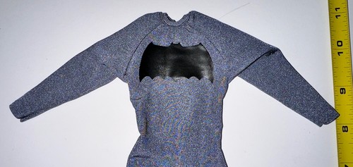 1/6 Scale Batman Dark Gray Body Tight Stretch Suit (Fits M-35) - Picture 3 of 3