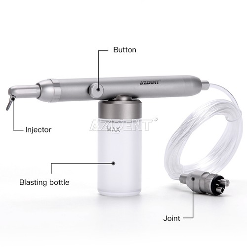 Dental Hygiene Prophy Handpiece Air Motor+Nose Cone/ Alumina Sandblasting Gun - Picture 35 of 35